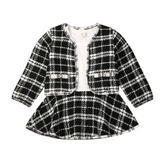 Ms. Marleigh's Plaid Coat Tutu Dress Outfits Suit Toddler
