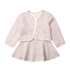 Ms. Marleigh's Plaid Coat Tutu Dress Outfits Suit Toddler
