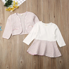 Ms. Marleigh's Plaid Coat Tutu Dress Outfits Suit Toddler