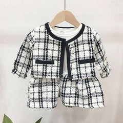Ms. Marleigh's Plaid Coat Tutu Dress Outfits Suit Toddler