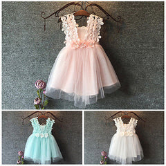 Lace Tulle Flower Sundress