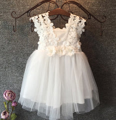 Lace Tulle Flower Sundress