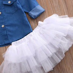 Baby girl Skirts+Headband 3pcs Outfits Sets