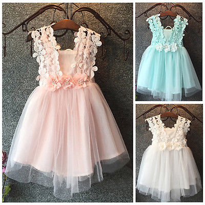 Lace Tulle Flower Sundress