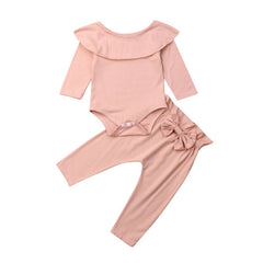 2PCS Girls Toddler Ruffle