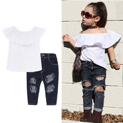 Girl Outfit Suit Children Clothing Tracksuit For Girls Suit