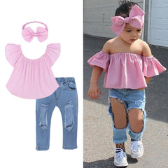 Girl Outfit Suit Children Clothing Tracksuit For Girls Suit