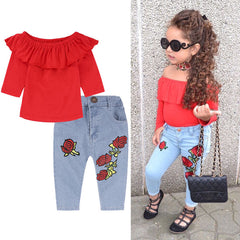 Girl Outfit Suit Children Clothing Tracksuit For Girls Suit