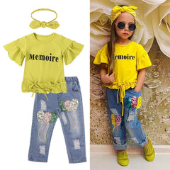 Girl Outfit Suit Children Clothing Tracksuit For Girls Suit