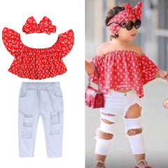 Girl Outfit Suit Children Clothing Tracksuit For Girls Suit