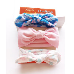 3pcs/set Baby Headband Girls Hair Accessories Cotton Rabbit Ear