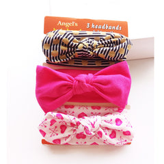 3pcs/set Baby Headband Girls Hair Accessories Cotton Rabbit Ear