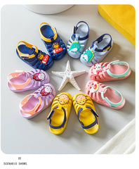 Toddler Princess Kids Shoes Breathable PVC Flats Sandal