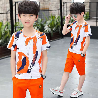 Boys Short Sleeve Shirt and Shorts Set