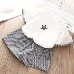 2pcs Outfits Kids Clothes For Girls Tracksuit Suit For Girls Children Clothing