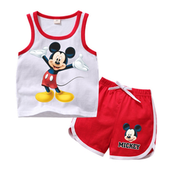 Elsa clothing sets top+pant casual clothes boys Mickey sport suits