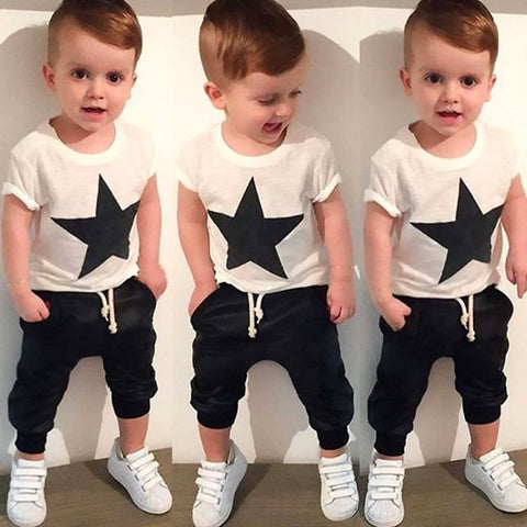 Star T-shirt  2pcs Outfits