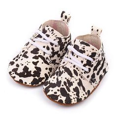 Genuine Leather Baby shoes Leopard print Baby Girls Soft shoes