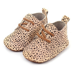 Genuine Leather Baby shoes Leopard print Baby Girls Soft shoes