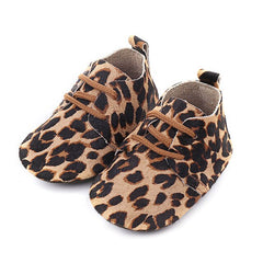 Genuine Leather Baby shoes Leopard print Baby Girls Soft shoes