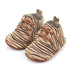 Genuine Leather Baby shoes Leopard print Baby Girls Soft shoes