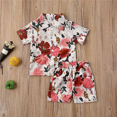 Floral Print 2Pcs Outfit