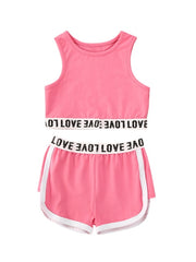 Toddler Kids Baby Girl Clothes Tops Crop Shorts set