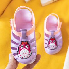 Toddler Princess Kids Shoes Breathable PVC Flats Sandal