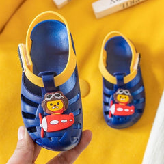 Toddler Princess Kids Shoes Breathable PVC Flats Sandal