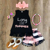 Little Baby Girls Sleeveless T Shirt+Shorts Pants Outfit Clothing Set