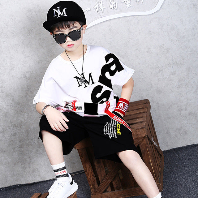 boy Casual short sleeve tshirts harem pants