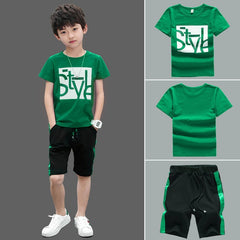 Boy's T-shirt Short Sleeve & Pants Set