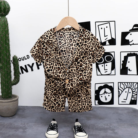 Leopard Print boys Suit